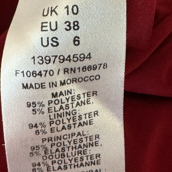 Elegant Burgundy Halter Dress - Picture 9 of 9